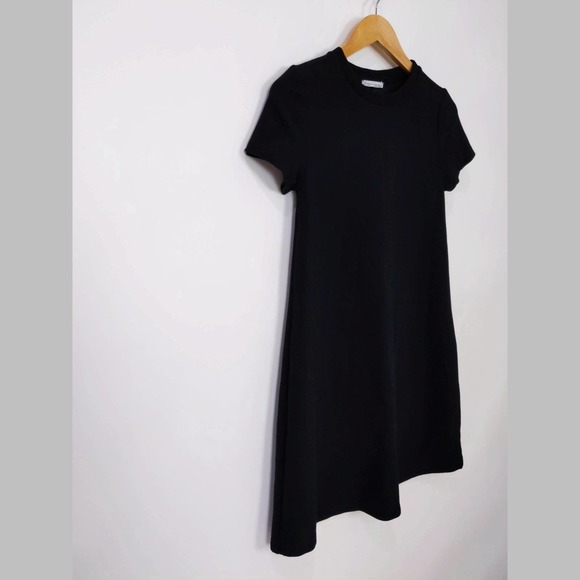 Zara Trafaluc Crew Neck Short Sleeve Mini Dress In Black - Picture 2 of 5